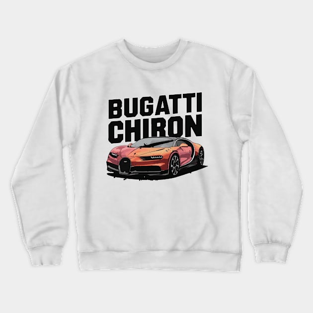 Bugatti Chiron Vintage Car Crewneck Sweatshirt by Cruise Dresses